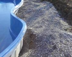 fiberglass pool backfill, we only use gravel