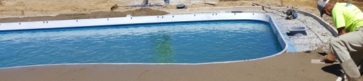fiberglass swimming pool concrete cantilever forms