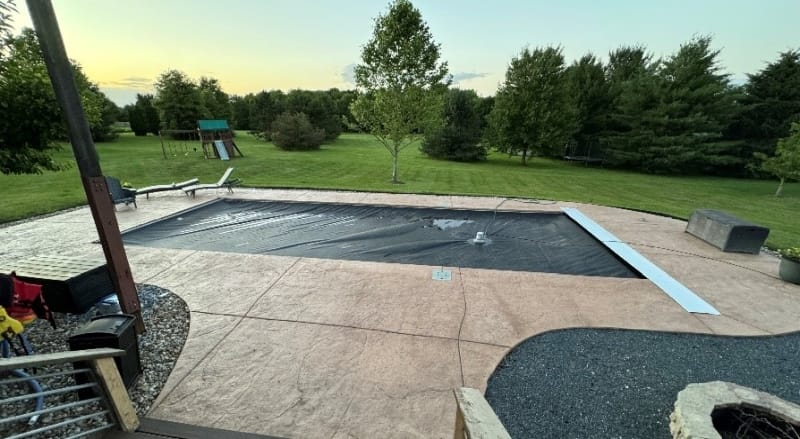 Automatic Safety Cover Adjustments on Inground Fiberglass Pools