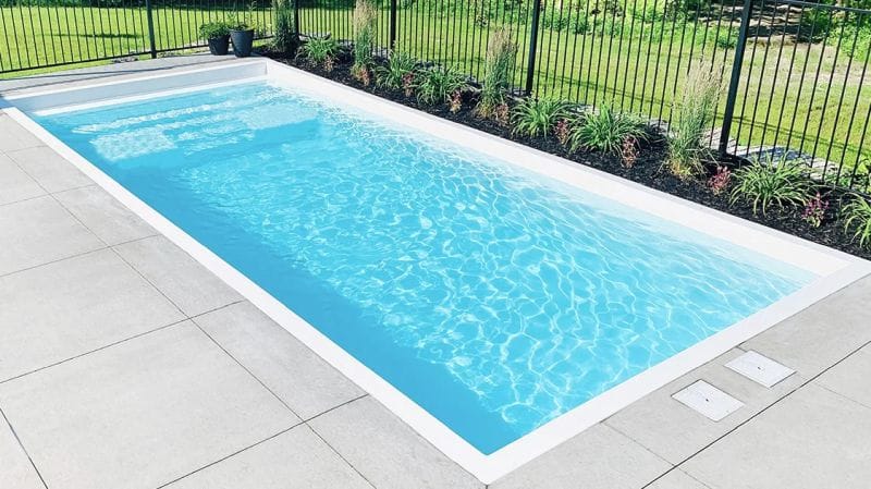 classic model inground fiberglass swimming pool