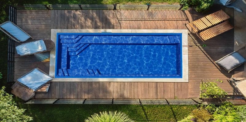 coral cay model inground fiberglass swimming pool