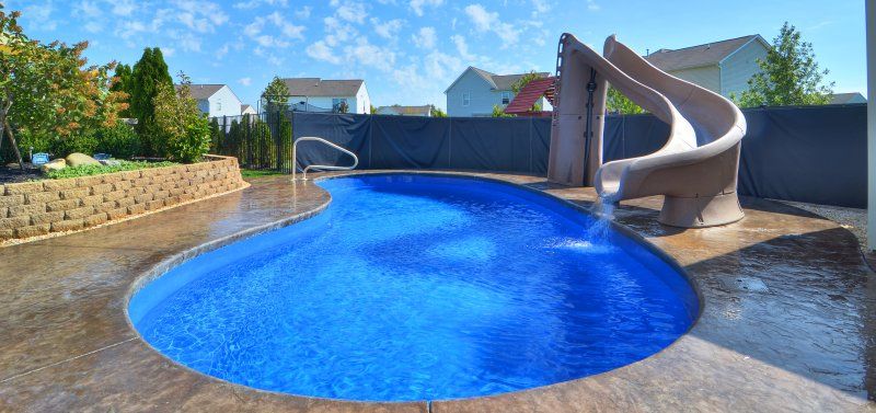 key west model inground fiberglass swimming pool