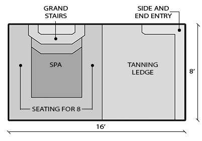 resort pool model diagram