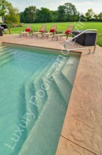 Sunbury Ohio Palm Beach inground swimming pool with autocover