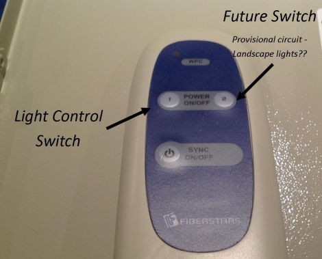 swimming pool electric panel light operation